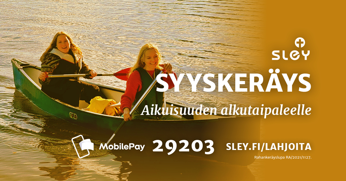 Featured image for “Syksyllä nuori aikuinen kuulee evankeliumin ja löytää hengellisen kodin – tee sinä se mahdolliseksi”