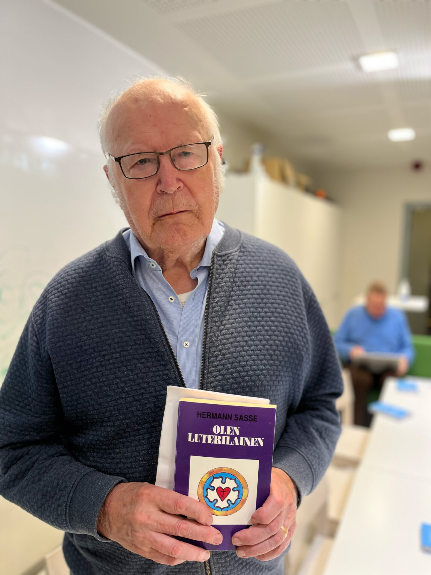 Kuvassa on Reijo Arkkila Fredrik-seurassa Helsingin Luther-kirkolla syyskuussa 2026